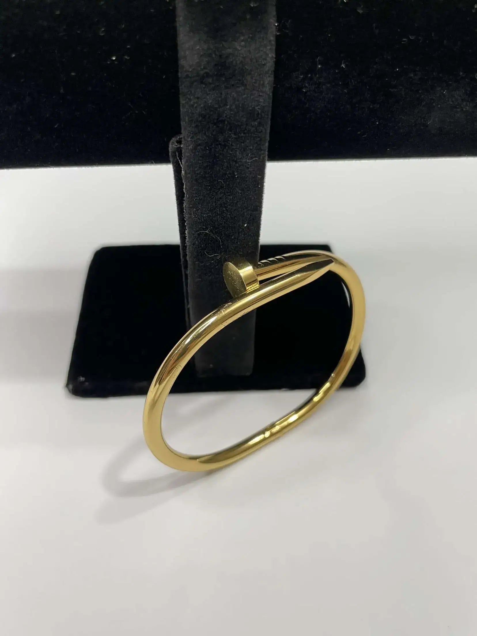 Nail Design Bangle Pure 100% Stainless Steel by Zevar Gallery