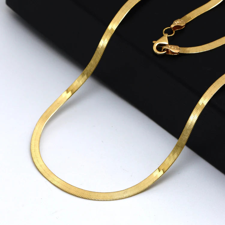 18K gold plated stainless steel snake chain necklace – sleek, waterproof and anti-tarnish jewelry by Zevar Gallery